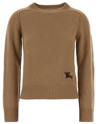 Burberry - Janelle Logo Patch Knitted Jumper - Lyst