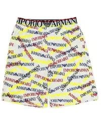Emporio Armani - Logo Printed Boxer Panties - Lyst