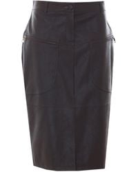 Liu Jo - Faux Leather Zip-Pocket Skirt - Lyst