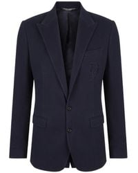 Dolce & Gabbana - Logo-Appliqué Blazer - Lyst