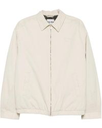 Miu Miu - Logo-Embroidered Zip-Up Jacket - Lyst