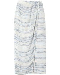 Lisa Marie Fernandez - Lightweight Striped Wrap Dress - Lyst