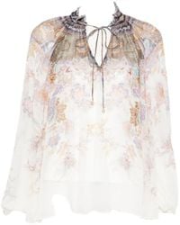 Zimmermann - Patterned Blouse - Lyst