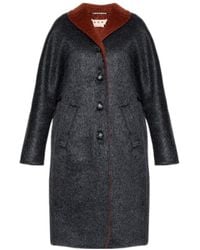 Marni - Single Breasted Coat - Lyst