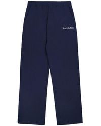 Sporty & Rich - Serif Logo Wide Sweatpant - Lyst