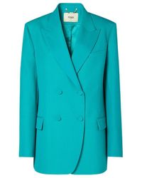 Fendi - Double Breasted Tailored Blazer - Lyst