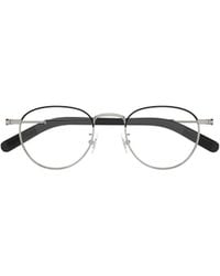 Montblanc - Eyewear Round Frame Glasses - Lyst