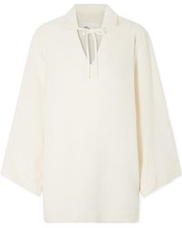 Lisa Marie Fernandez - Tie-Detailed Woven Tunic - Lyst