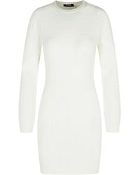 Balmain - Monogram Knitted Mini Dress - Lyst