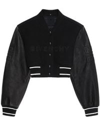 Givenchy - 4G Cropped Bomber Jacket - Lyst