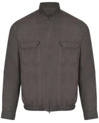 Herno - Stand Collar Pocket Jacket - Lyst