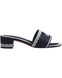 Dior - Dentelle Heeled Slide - Lyst