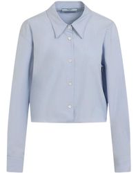 Prada - Fil-À-Fil Button-Up Shirt - Lyst