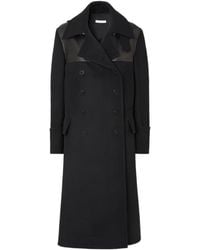 Fendi - Wool And Leather Parka - Lyst