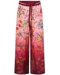 Gucci - High Waisted Wide Leg Casual Pants - Lyst