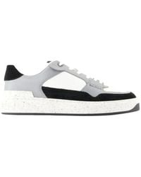 Balmain - Panelled B-Court Flip Sneakers - Lyst