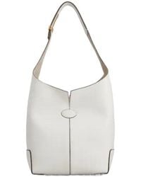 Tod's - Flap Detail Shoulder Bag - Lyst