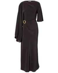 JOSEPH - Joya Satin Twill Midi Dress - Lyst