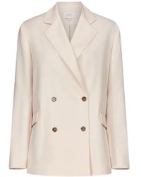 Loulou de Saison - Donau Lds Double-Breasted Flap Blazer - Lyst