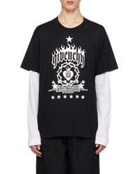 Givenchy - Logo Printed Layered T-Shirt - Lyst