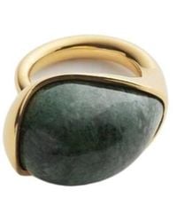 Bottega Veneta - Large Drop Marble Ring - Lyst