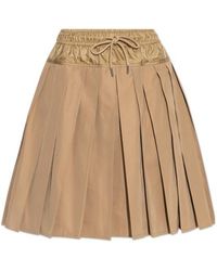 Moncler - Drawstring Pleated Skirt - Lyst
