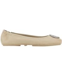 Tory Burch - Minnie Logo Embellished Ballerina Shoes - Lyst