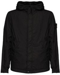 Stone Island - Compass-Badge Hooded Jacket - Lyst