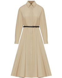 Max Mara - Cotton Chemisier Dress - Lyst