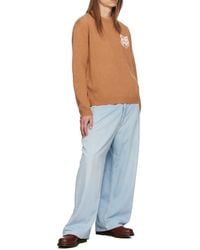 Maison Kitsuné - Maison Kitsuné Fox Head Intarsia-Knit Jumper - Lyst