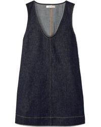 FRAME - The Form Denim Mini Dress - Lyst