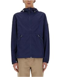 Woolrich - Zip-Up Crinkle Windbreaker - Lyst