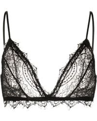 Anine Bing - Triangle Cup Sheer Lace Bra - Lyst