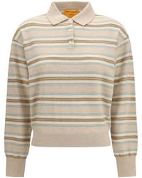 Guest In Residence - Long-Sleeve Striped Polo Shirt - Lyst