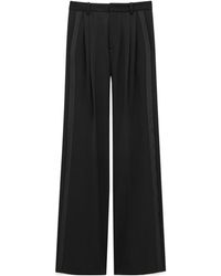 Saint Laurent - Wide-Leg Tuxedo Pants - Lyst