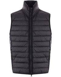 Stone Island - High Neck Quilted Gilet - Lyst