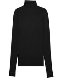 Saint Laurent - Turtleneck Long-Sleeved Top - Lyst