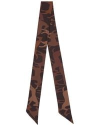Jil Sander - Printed Silk Scarf - Lyst