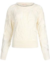 Liu Jo - Crystal-Embellished Knitwear - Lyst
