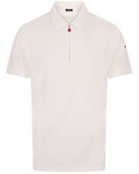 Kiton - Zip Cotton Polo Shirt - Lyst