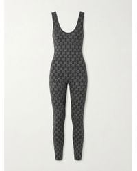 Gucci - Gg Embellished Embroidered Jumpsuit - Lyst