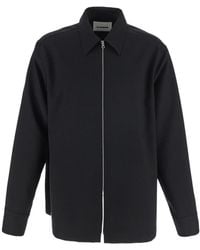 Jil Sander - Zip-Up Cotton Shirt Jacket - Lyst