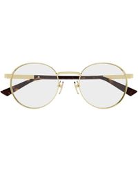 Gucci - Eyewear Round Frame Glasses - Lyst