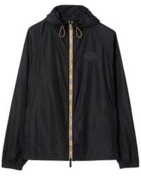 Burberry - Checker-Tape Nylon Hooded Jacket - Lyst