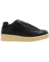 Jil Sander - Round-Toe Lace-Up Sneakers - Lyst