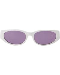 BY FAR - Logo Sunglasses - Lyst