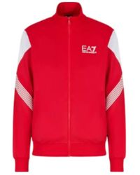 EA7 - Zippered Casual Jacket - Lyst