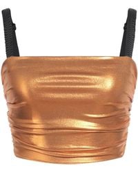 Dolce & Gabbana - Bright-Colored Sleeveless Crop Top - Lyst