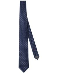 Brunello Cucinelli - Dot-Jacquard Pointed Tip Tie - Lyst