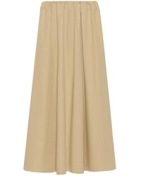 Weekend by Maxmara - Cotton A-Line Maxi Skirt - Lyst